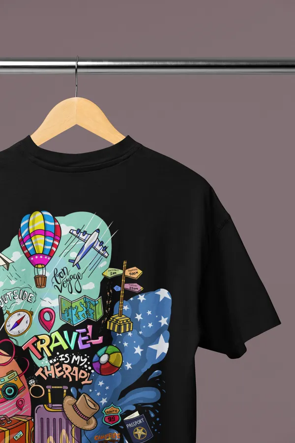 TRAVEL_IS_THERAPY_OverSized_Tshirt