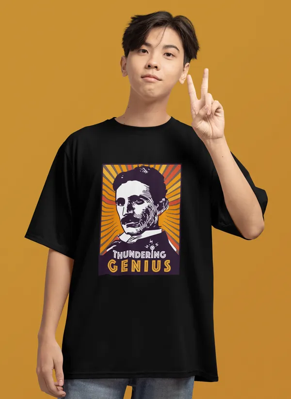 THUNDERING_GENIUS_Oversized_Tshirt