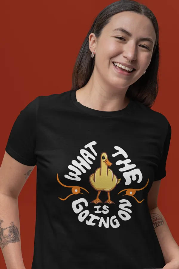 WHAT_THE_DUCK_Regular_Fit_Tshirt