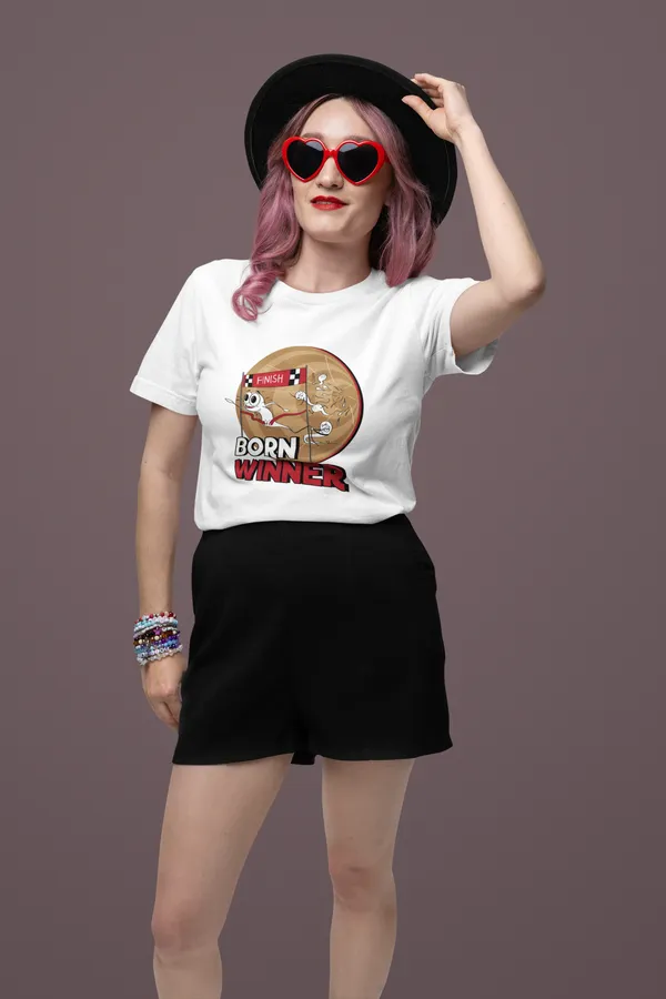 BORN_WINNER_Regular_Fit_Tshirt