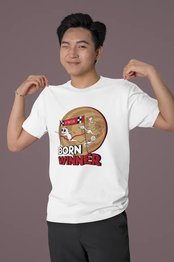 BORN_WINNER_Regular_Fit_Tshirt