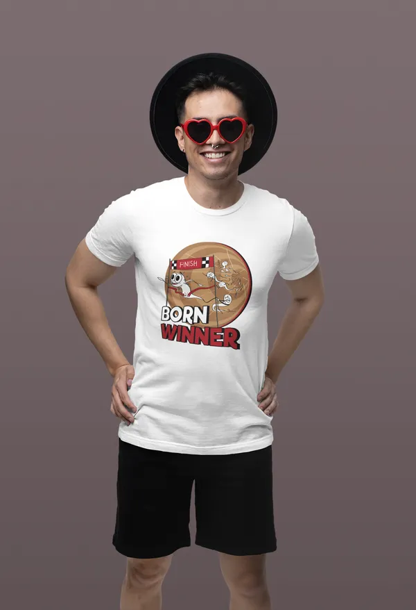 BORN_WINNER_Regular_Fit_Tshirt