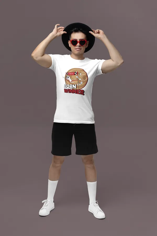 BORN_WINNER_Regular_Fit_Tshirt
