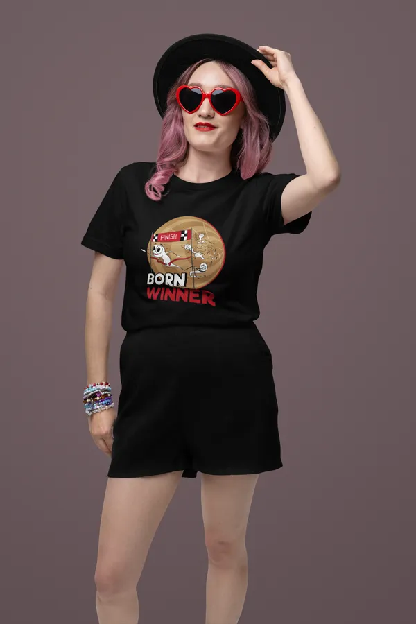 BORN_WINNER_Regular_Fit_Tshirt