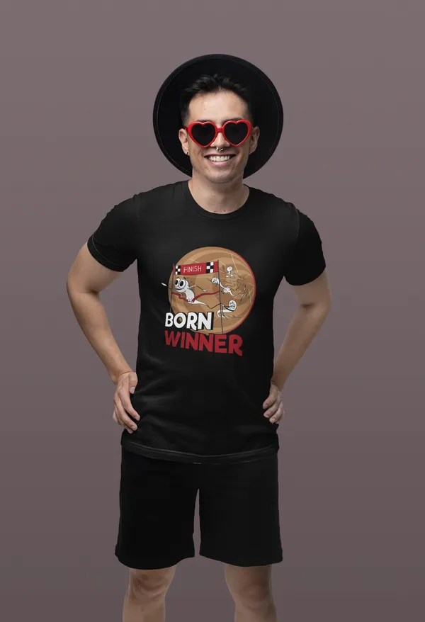 BORN_WINNER_Regular_Fit_Tshirt