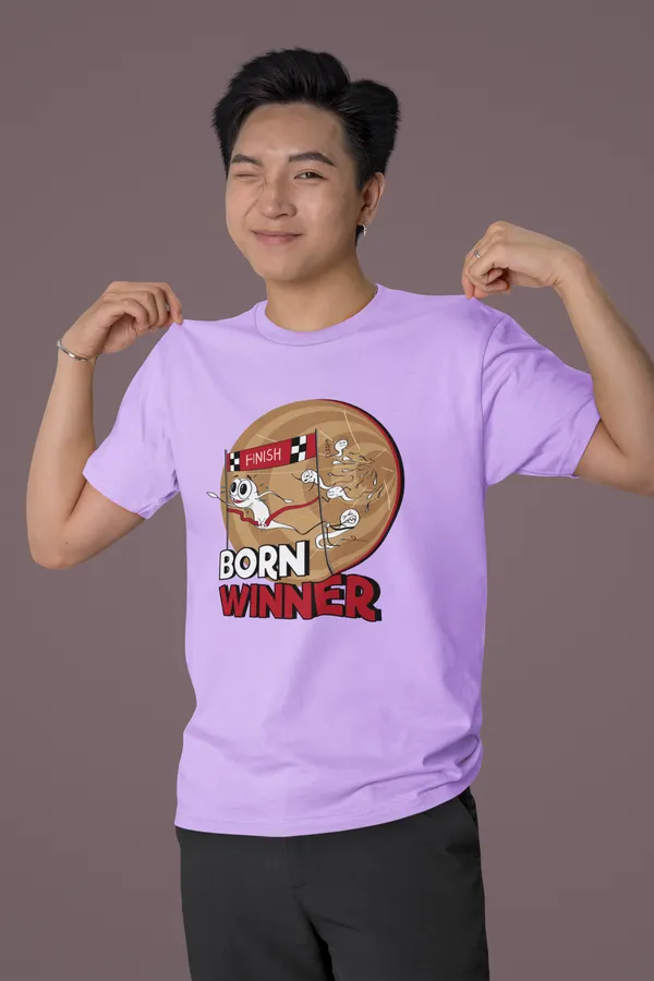 BORN_WINNER_Regular_Fit_Tshirt