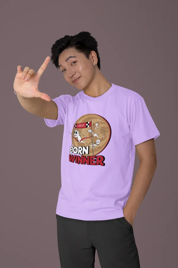 BORN_WINNER_Regular_Fit_Tshirt