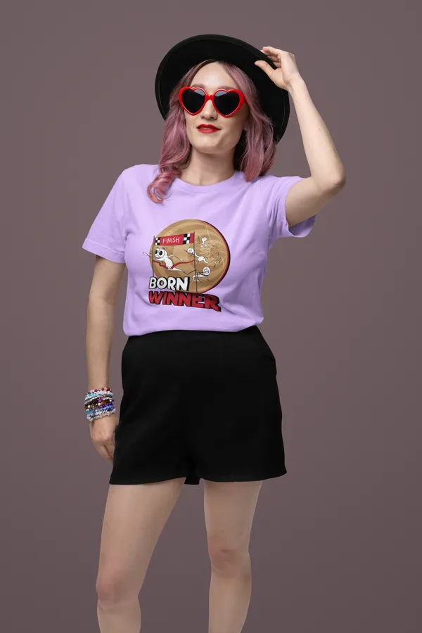 BORN_WINNER_Regular_Fit_Tshirt