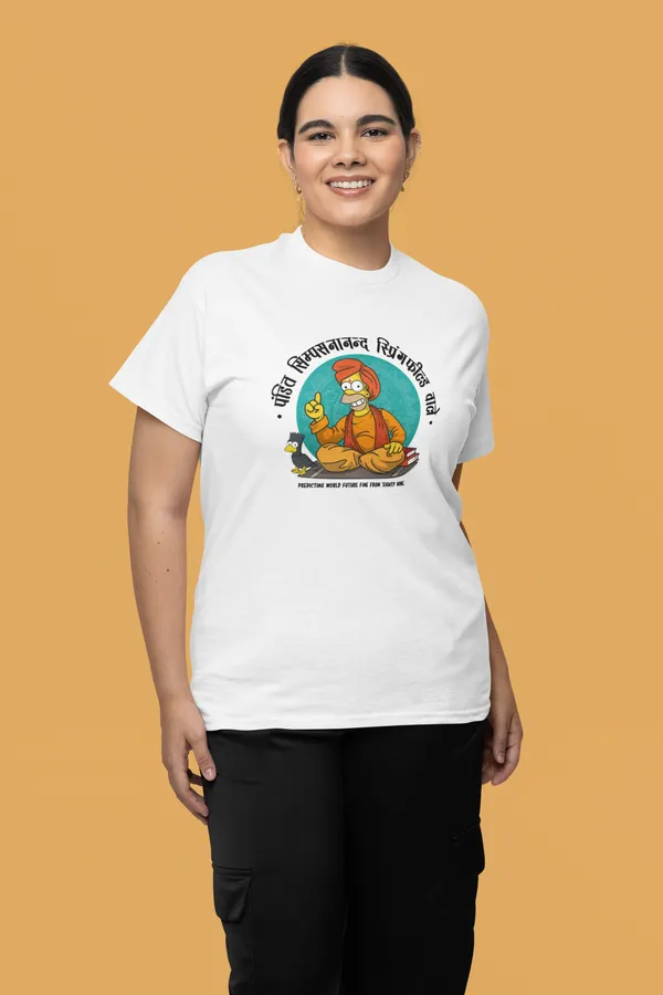 SIMPSON_JYOTISH_KENDRA_Regular_Fit_Tee