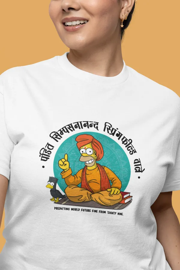 SIMPSON_JYOTISH_KENDRA_Regular_Fit_Tee
