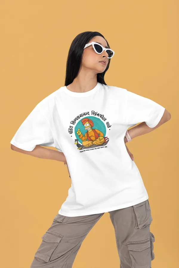 SIMPSON_JYOTISH_KENDRA_Oversized_Tshirt