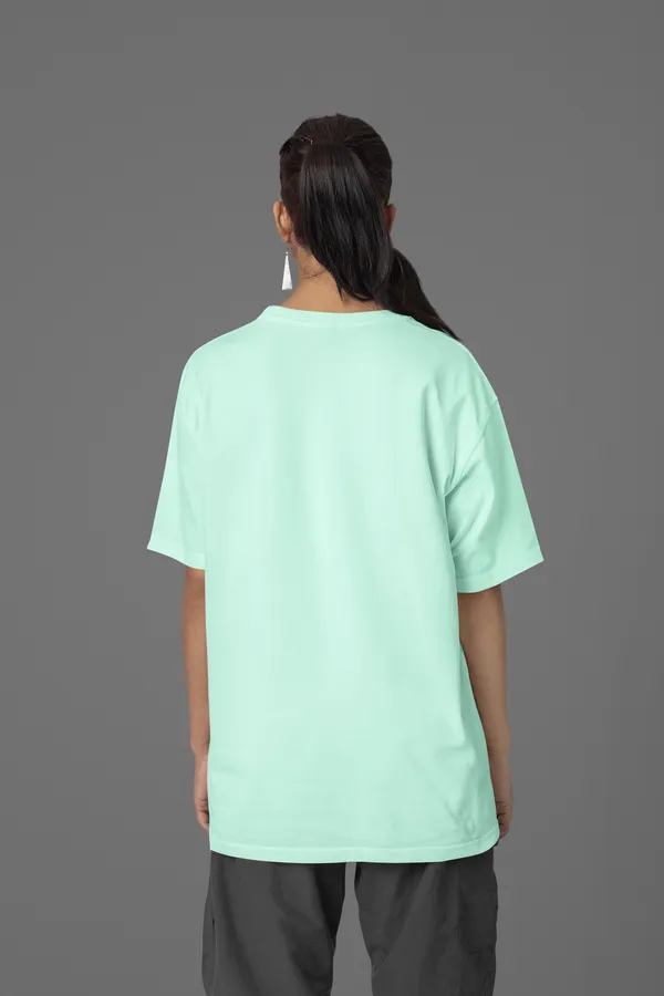 SOLID_Pista_Green_OverSized_Tshirt