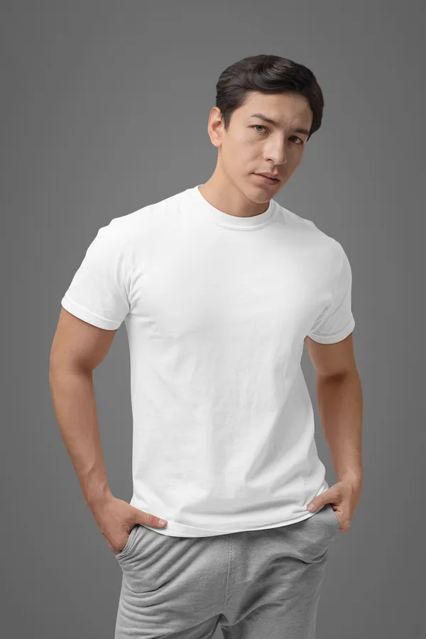 SOLID_White_Regular_Fit_Tshirt