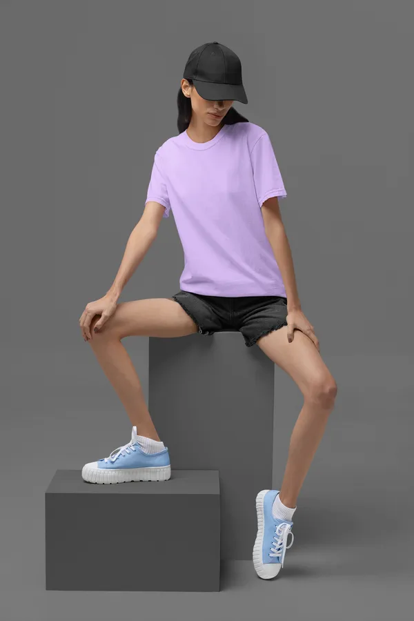 SOLID_Lavender_Regular_Fit_Tshirt