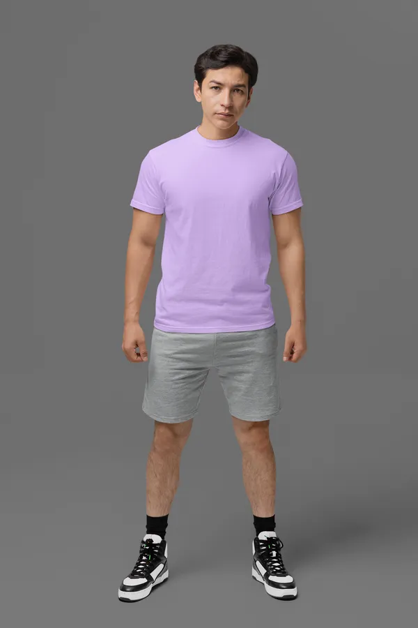 SOLID_Lavender_Regular_Fit_Tshirt