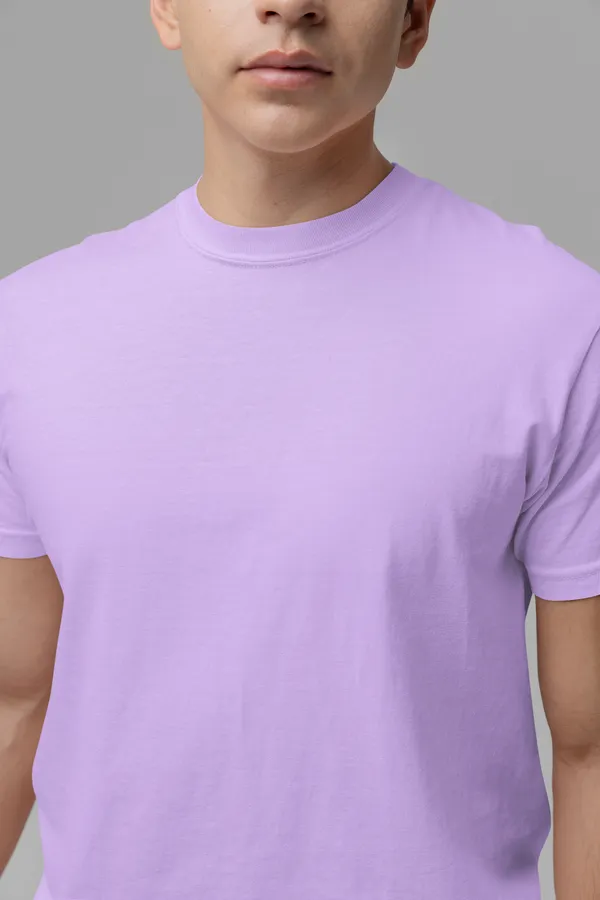 SOLID_Lavender_Regular_Fit_Tshirt