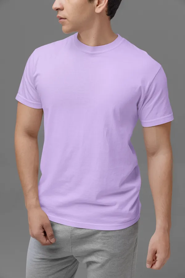 SOLID_Lavender_Regular_Fit_Tshirt