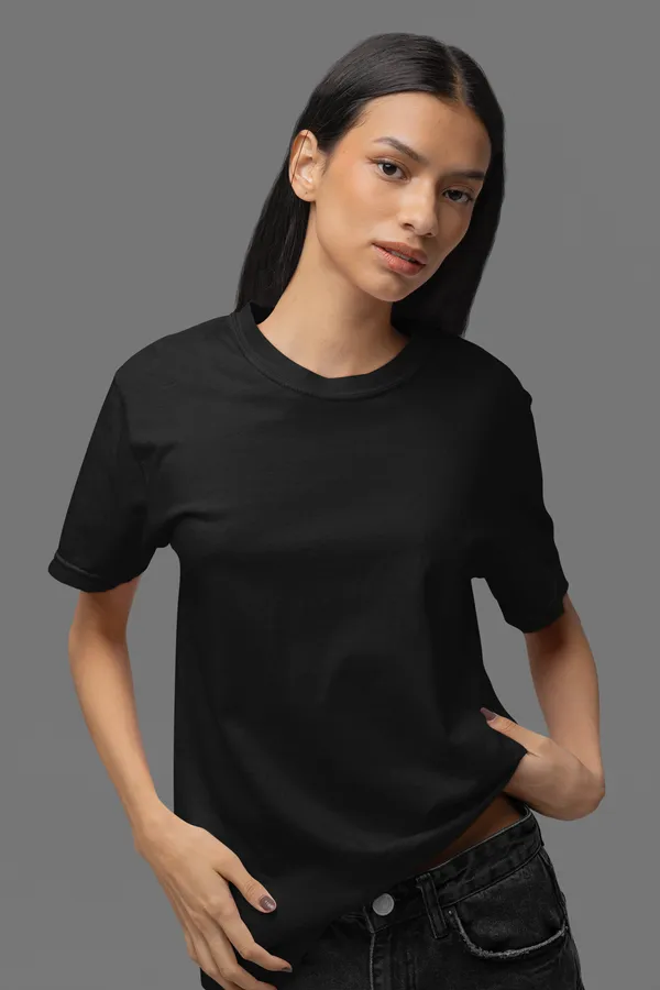 SOLID_Black_Regular_Fit_Tshirt