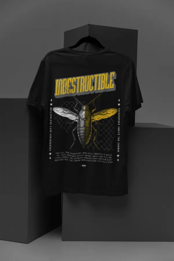 INDESTRUCTIBLE_Oversized_T-Shirt__Cockroach_Revolution_Collection