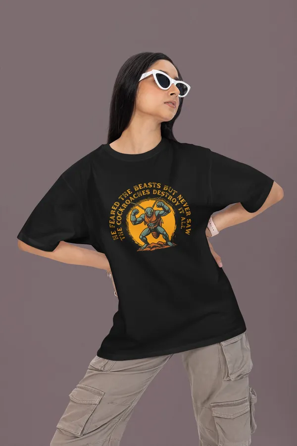 SILENT_DESTROYER_Oversized_T-Shirt__Cockroach_Revolution_Collection