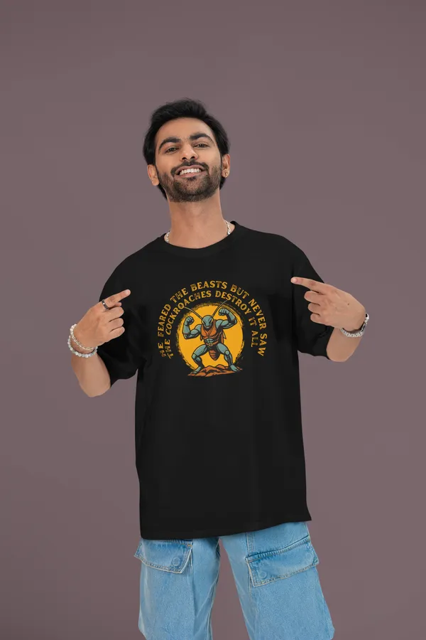 SILENT_DESTROYER_Oversized_T-Shirt__Cockroach_Revolution_Collection
