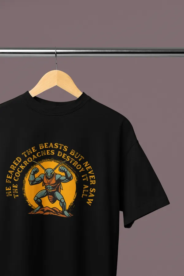 SILENT_DESTROYER_Oversized_T-Shirt__Cockroach_Revolution_Collection