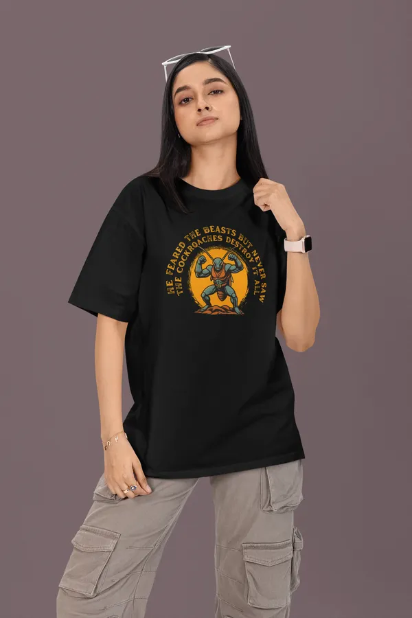 SILENT_DESTROYER_Oversized_T-Shirt__Cockroach_Revolution_Collection