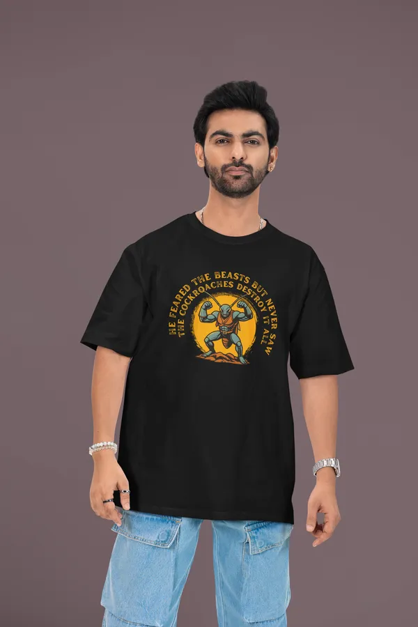 SILENT_DESTROYER_Oversized_T-Shirt__Cockroach_Revolution_Collection