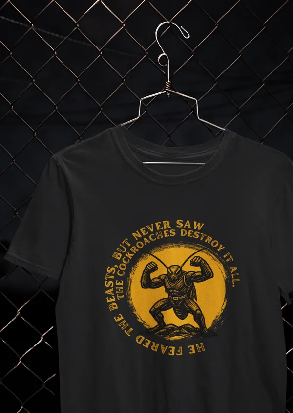 SILENT_DESTROYER_Regular_Fit_T-Shirt__Cockroach_Revolution_Collection