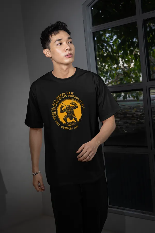 SILENT_DESTROYER_Regular_Fit_T-Shirt__Cockroach_Revolution_Collection