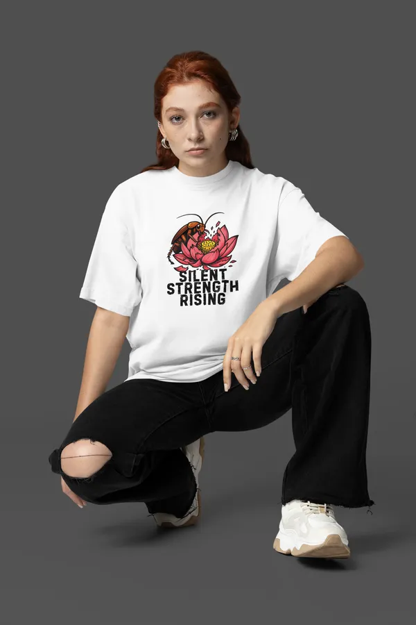 SILENT_STRENGTH_Oversized_WiT-Tee__Cockroach_Revolution_Collection