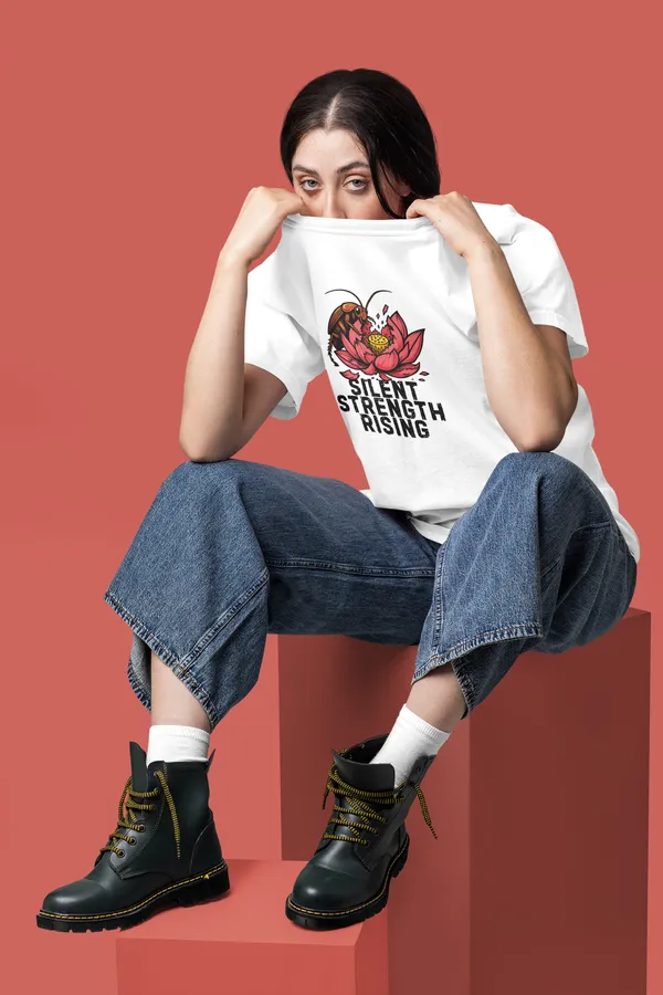 SILENT_STRENGTH_Regular_Fit_T-Shirt_Cockroach_Revolution_Collection