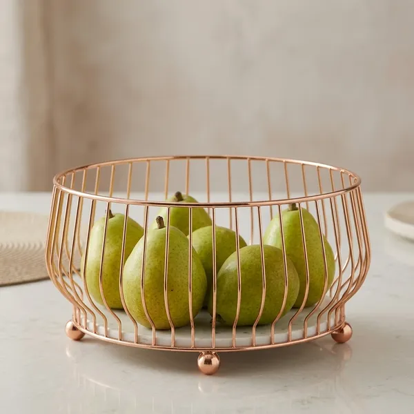 Rose_Gold_Metal_Fruit_Basket_For_Pooja