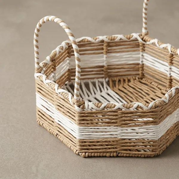 Natural_And_White_Metal_Basket_For_Home_Storage
