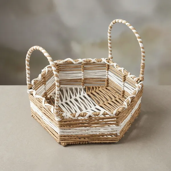 Natural_And_White_Metal_Basket_For_Home_Storage