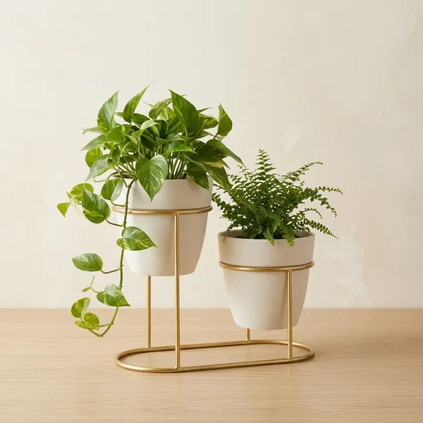 Gold_Metal_Plant_Stand_For_Kitchen_Set_Of_2