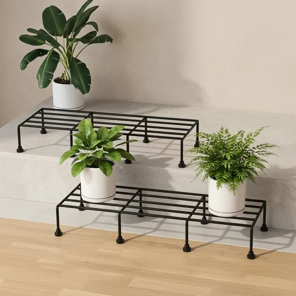 Black_Metal_Plant_Stand_For_Home_Decor_Set_Of_2