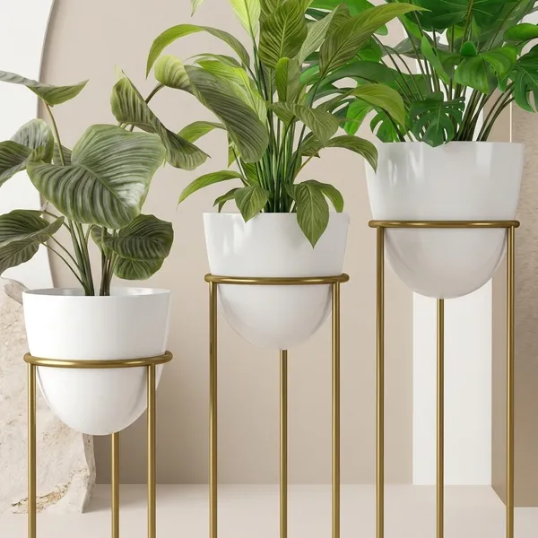 Gold_And_White_Metal_Plant_Stand_For_Home_Decor_Set_Of_3