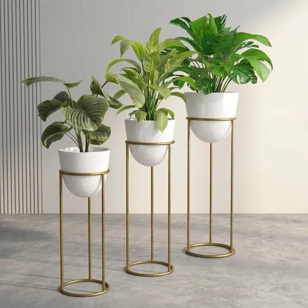 Gold_And_White_Metal_Plant_Stand_For_Home_Decor_Set_Of_3