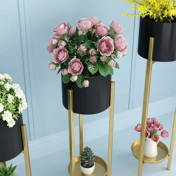 Gold_And_Black_Metal_Plant_Stand_For_Home_Storage_Pack_Of_3