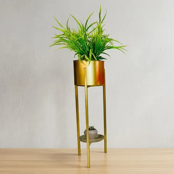 Gold_Metal_Plant_Stand_For_Home_Decor