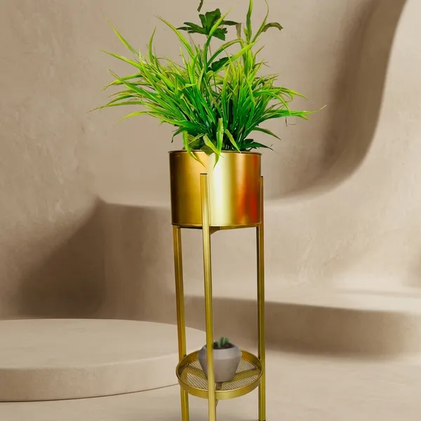 Gold_Metal_Plant_Stand_For_Home_Decor