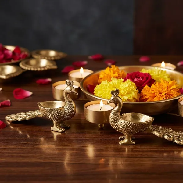 Gold_Brass_Diya_Set_For_Pooja