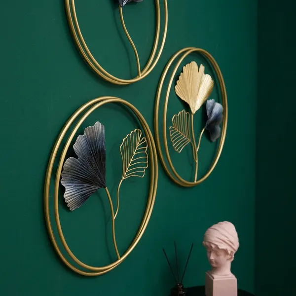 Gold_And_Black_Metal_Wall_Art_For_Home_Decor_Set_Of_3