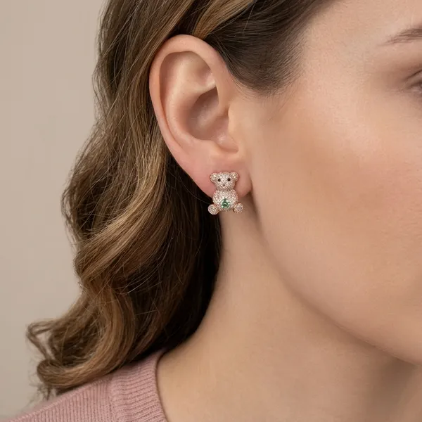 Rose_Gold_Crystal_Teddy_Bear_Stud_Earrings_For_Women