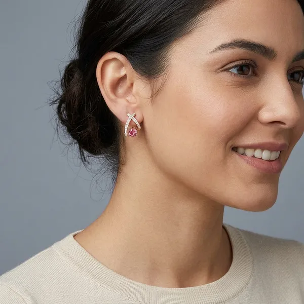 Pink_Crystal_Stone_Teardrop_Stud_Earrings_For_Women