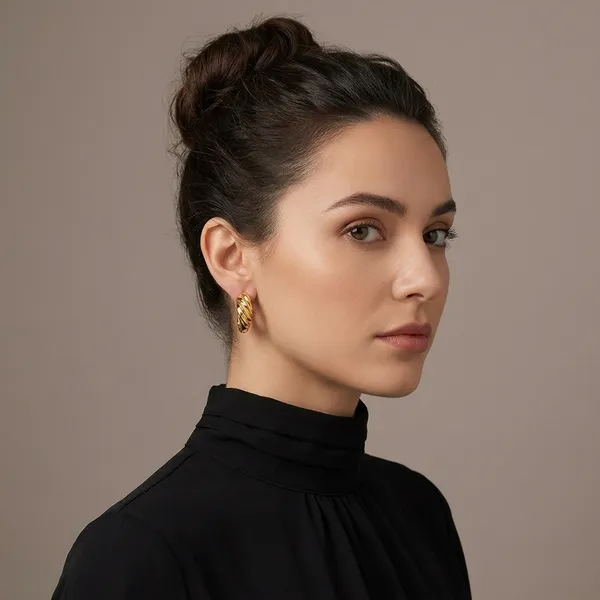 Gold_Alloy_Twisted_Hoop_Earrings_For_Women