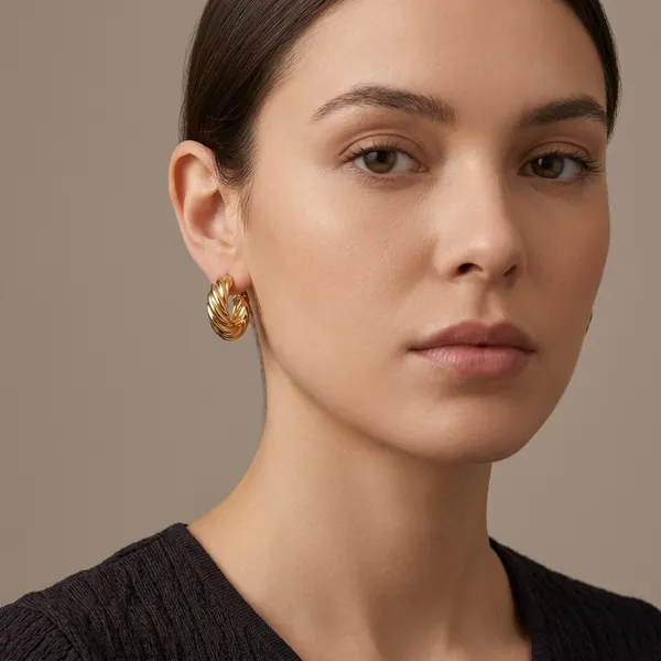 Gold_Alloy_Twisted_Hoop_Earrings_For_Women