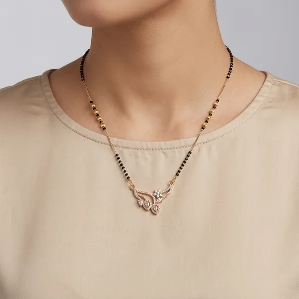 Rose_Gold_Black_Beads_Butterfly_Mangalsutra_For_Women