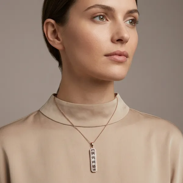 Rose_Gold_Cubic_Zirconia_Emerald_Cut_Pendant_Necklace_For_Women